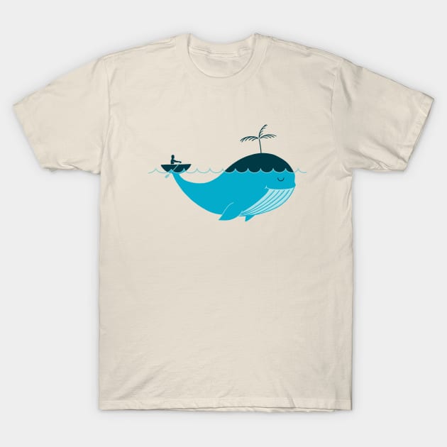 Whale navigation T-Shirt by coffeeman